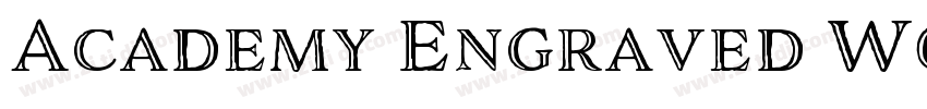 Academy Engraved W0字体转换